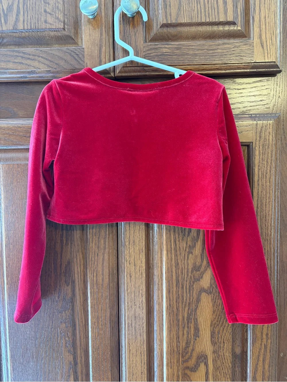 The Children's Place Red Velvet Bolero 4T